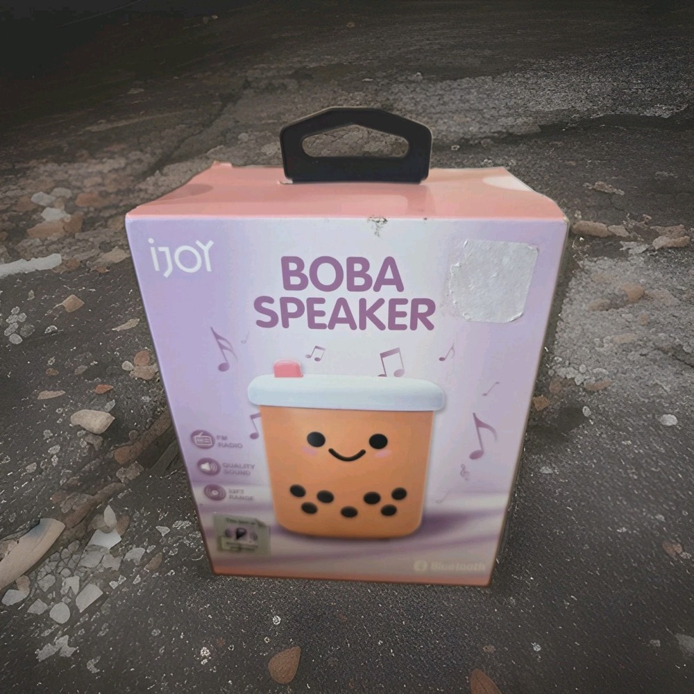 IJoy Kawaii Bubble Boba Tea Drink Bluetooth Wireless 5" Mini Speaker Asian Food